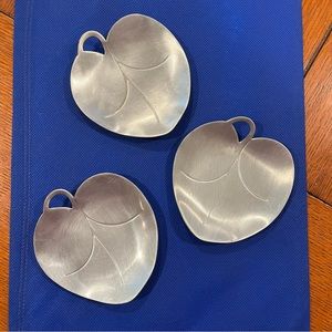 Vintage aluminum trinket dishes